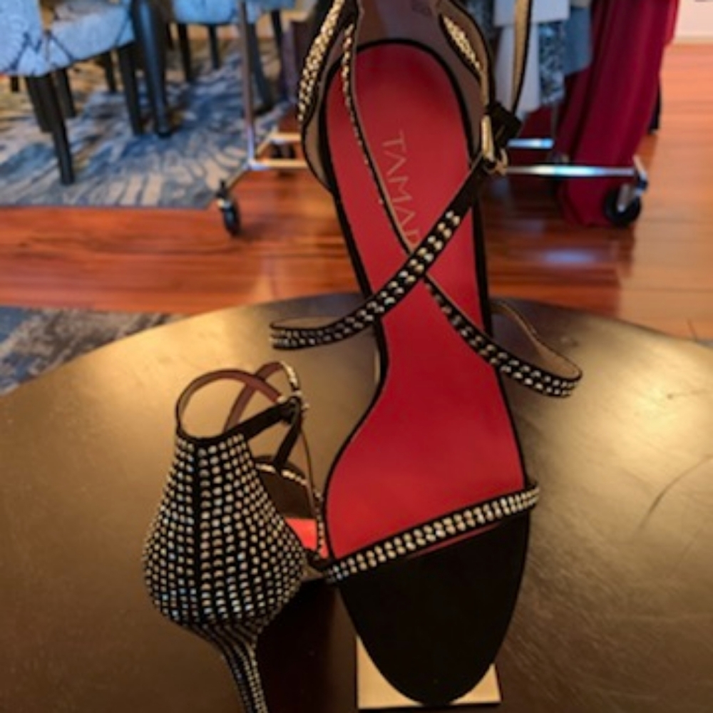 Strappy Black Stilettos Sandal